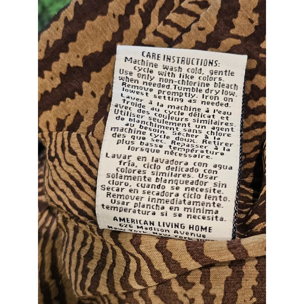 American Living Zebra Print Curtains Sheer XL 214